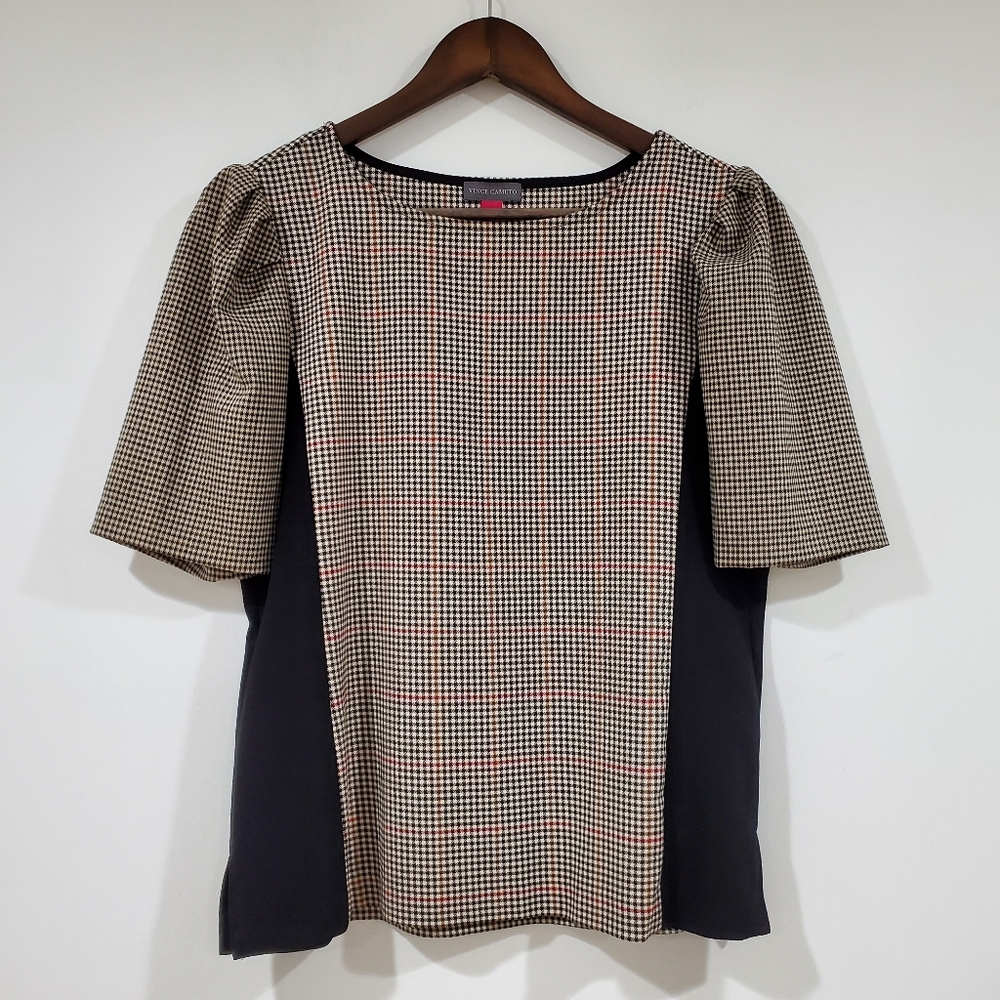Vince Camuto Plaid Top Women's Size XS